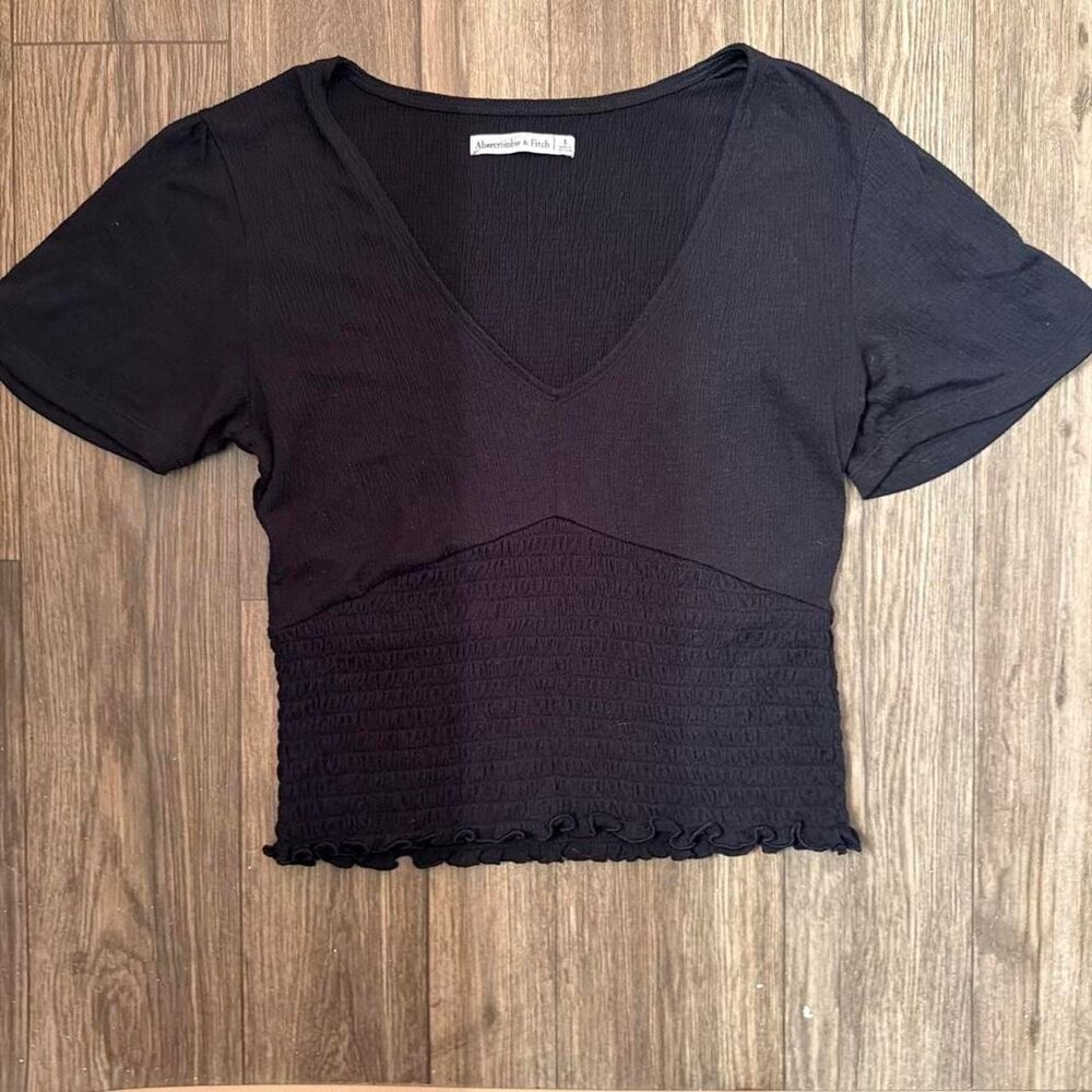 Abercrombie-fitch Women's Black Crop-top